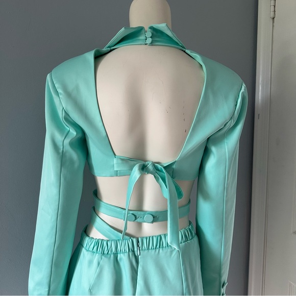 For Love and Lemons Marie Set Cutout Blazer Asymmetric Mini Skirt - Picture 7 of 11